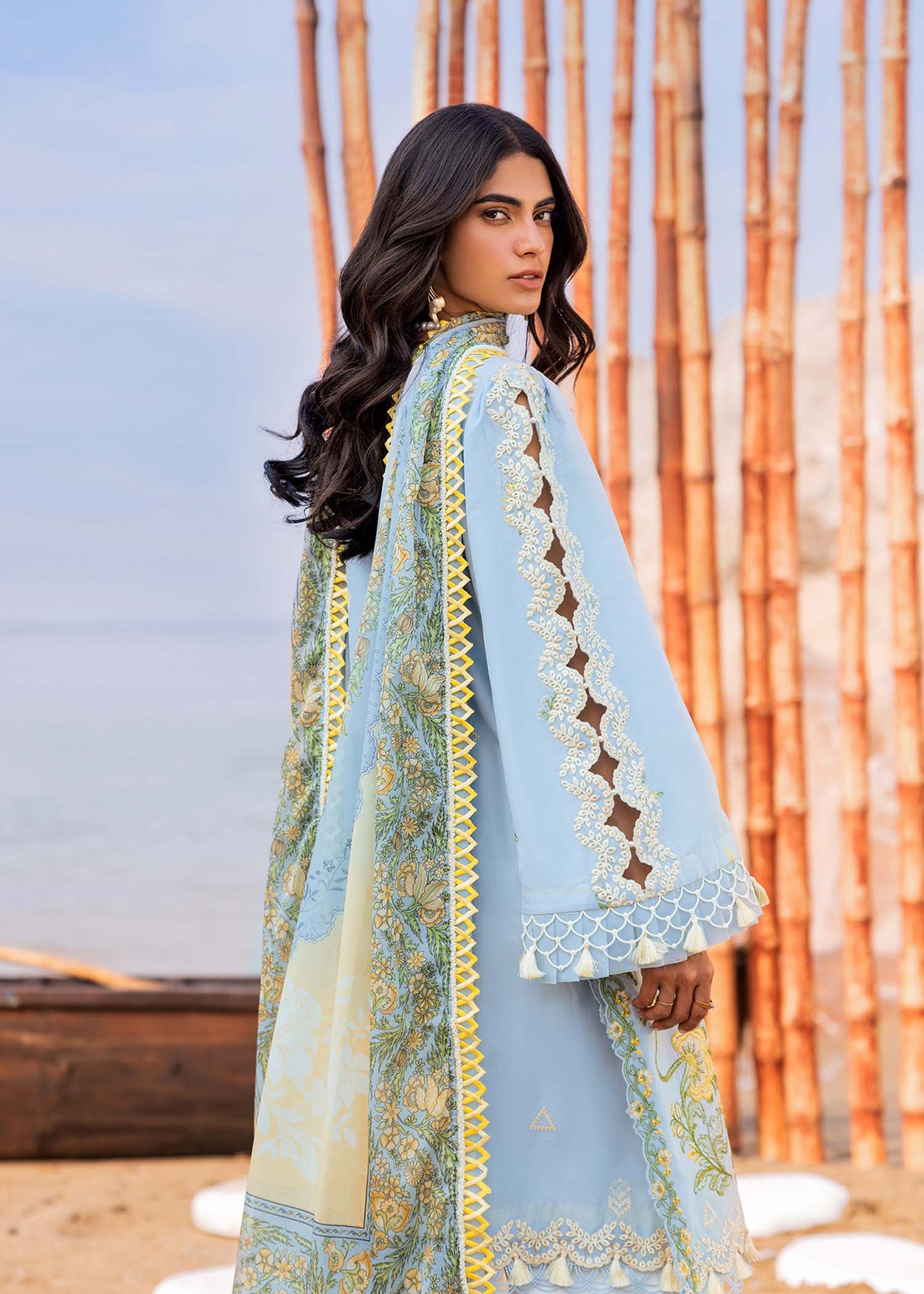 Sadaf Fawad Khan Unstitched Embroidered Lawn Suit