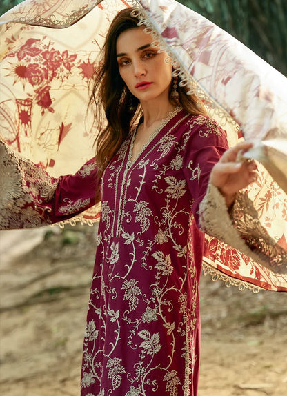 Image Unstitched Embroidered Lawn Suit