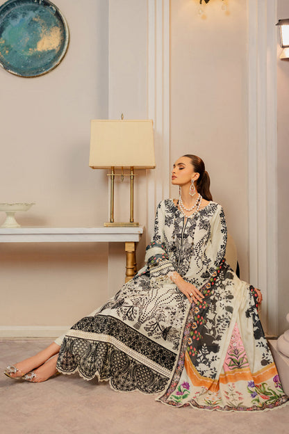 Marjjan Unstitched Embroidered Lawn Suit