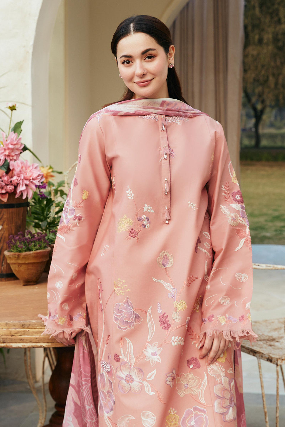 Coco By Zara Unstitched Embroidered Lawn Suit