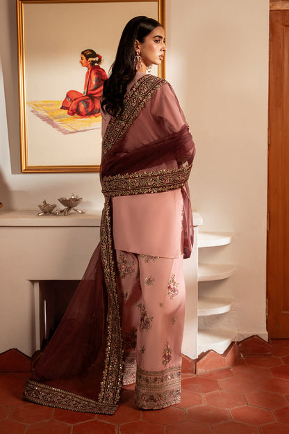 Bh 3Pc Embroidered Cotton Silk Dress