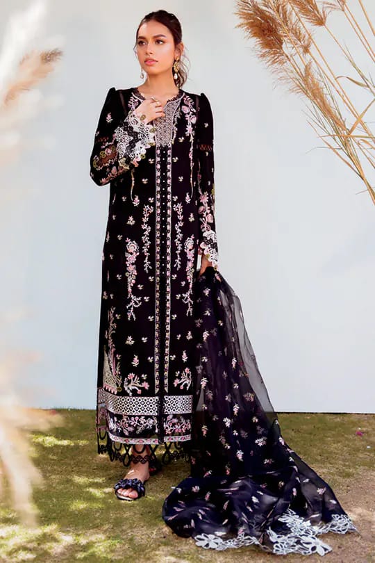 Qalamkar Unstitched Embroidered Lawn Suit