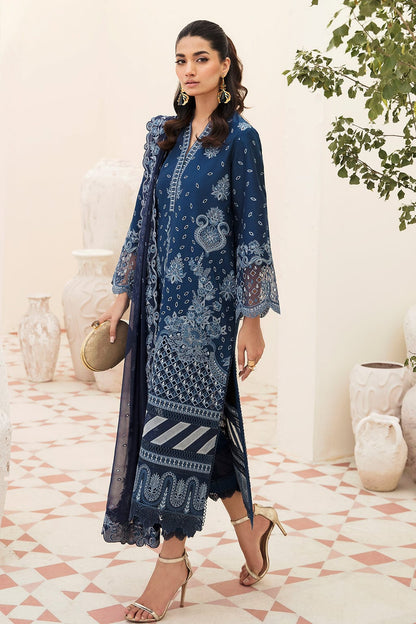 Afrozeh Unstitched Chicken Kari Embroidered Lawn Suit