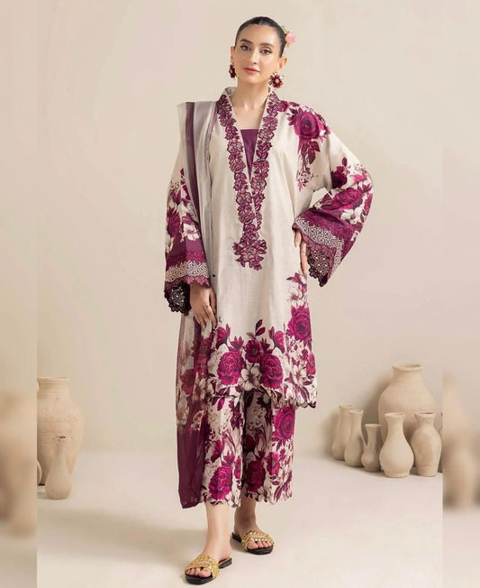 Bin Haroon 3 Piece Unstiched Silk Collection